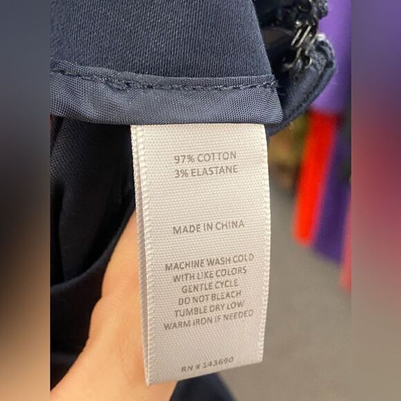 Larry Levine Ladies 10 Navy Blue Pants NEW - Picture 3 of 5